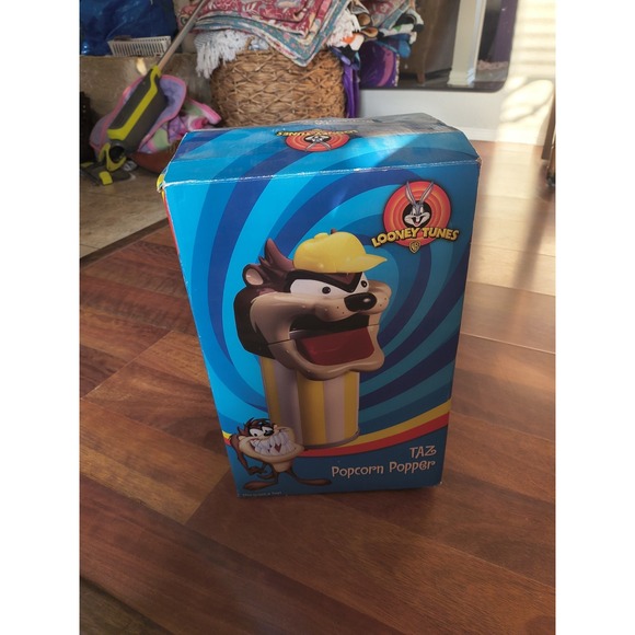 Vintage working 2000 Looney Tunes TAZ Tasmanian Devil POPCORN POPPER Warner Bros - Picture 1 of 7